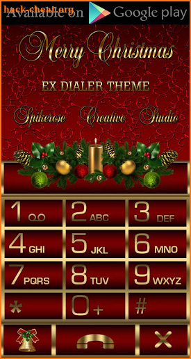 Merry Christmas Go SMS Theme screenshot