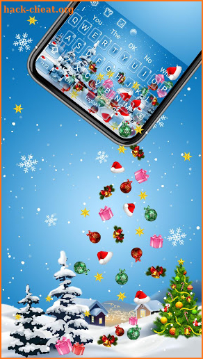 Merry Christmas Gravity Keyboard screenshot