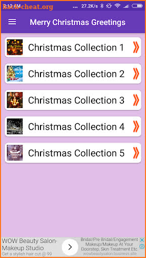 Merry Christmas Greetings screenshot