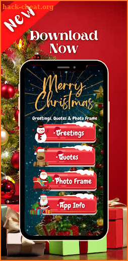 Merry Christmas Greetings, Quotes and Photo Frame screenshot