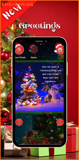Merry Christmas Greetings, Quotes and Photo Frame screenshot