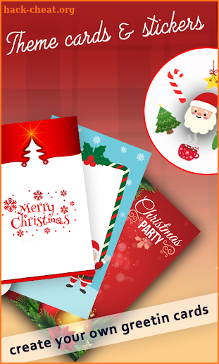 Merry Christmas HD Greeting Card + Latest Stickers screenshot