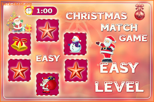 Merry Christmas Memory Match Game screenshot