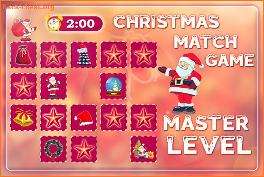 Merry Christmas Memory Match Game screenshot