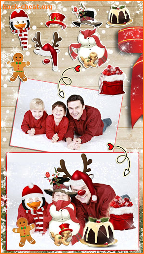 Merry Christmas Stickers 🎅 New Year Photo Editor screenshot