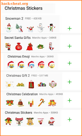 Merry Christmas Stickers WA Emoji for Whatsapp screenshot