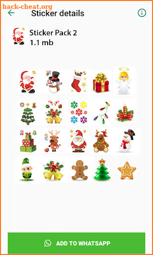 Merry Christmas Stickers WA Emoji for Whatsapp screenshot