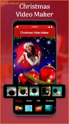 Merry Christmas video maker 2022 screenshot