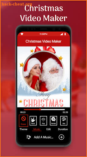 Merry Christmas video maker 2022 screenshot