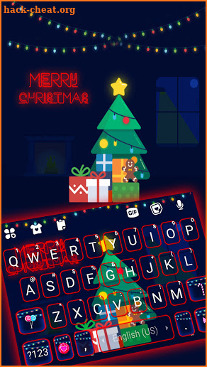 Merry Xmas Live Keyboard Background screenshot
