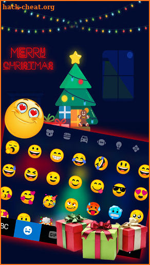 Merry Xmas Live Keyboard Background screenshot