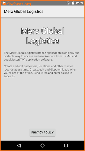 Merx Global Logistics screenshot