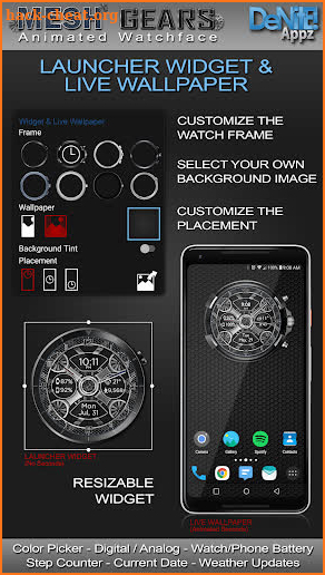 Mesh Gears HD Watch Face screenshot