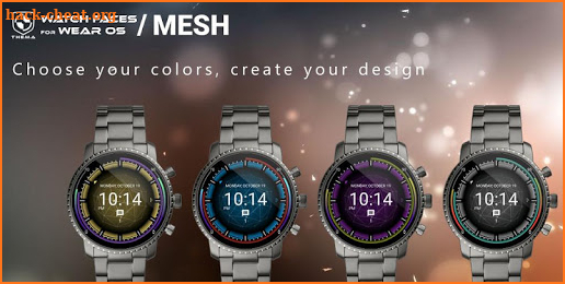 Mesh Watch Face screenshot