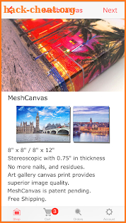 MeshCanvas: Restickable wall canvas & photo board screenshot