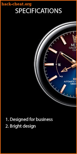 Messa Watch Face BN36 Gold screenshot