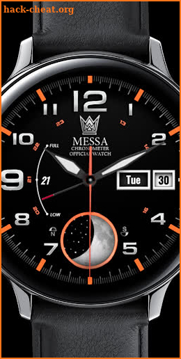 Messa Watch Face BN49 Orange screenshot