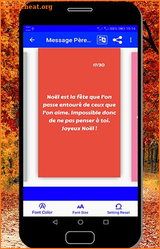 Message Pere Noel screenshot