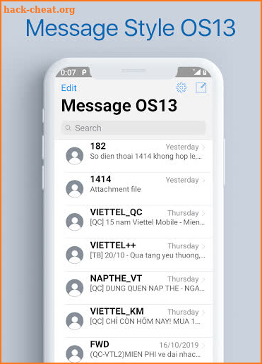 Message Style i-OS13 screenshot