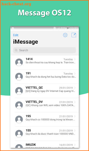 Message Style OS12 screenshot