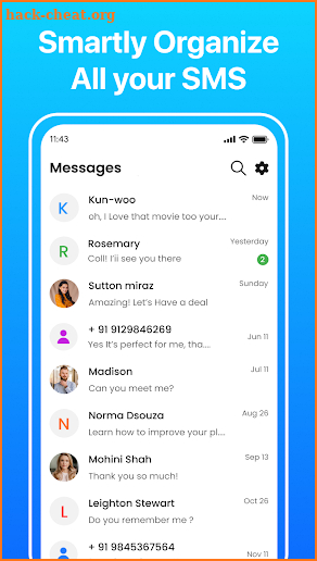 Messages screenshot