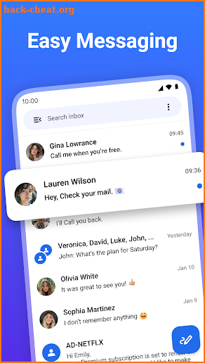Messages screenshot