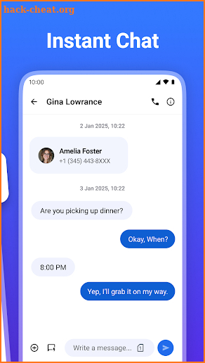 Messages screenshot