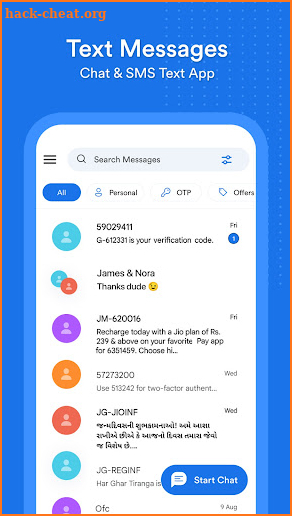 Messages: Chat & SMS Text App screenshot