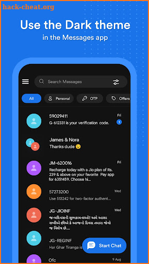 Messages: Chat & SMS Text App screenshot