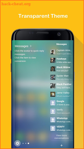 Messages for Edge Panel screenshot