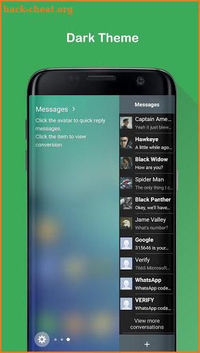 Messages for Edge Panel screenshot