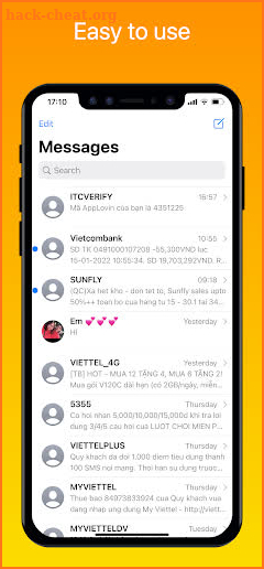 Messages iOS 15 screenshot
