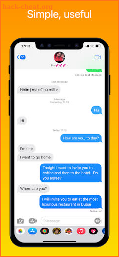 Messages iOS 15 screenshot