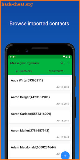 Messages Organizer - ideas, notes and contacts screenshot