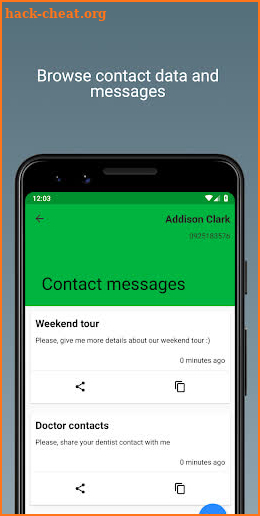 Messages Organizer - ideas, notes and contacts screenshot