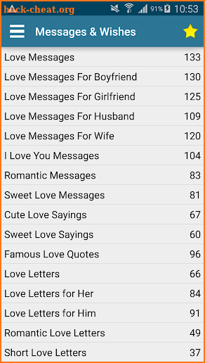 Messages Wishes SMS Collection - Images & Statuses screenshot