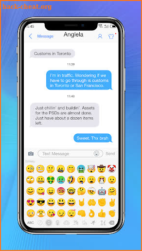 Messaging+ OS11 Cute Emoji screenshot