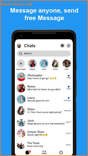 Messenger and Chat screenshot