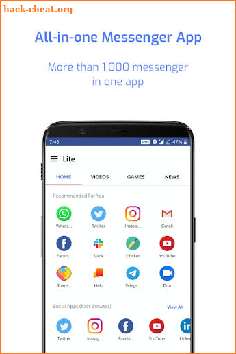 Messenger for Messages, Calls, Video Chat for Free screenshot