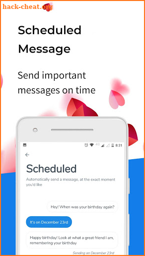 Messenger - Free SMS and Schedule SMS screenshot