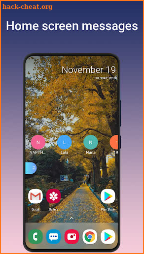Messenger Home - SMS Widget screenshot