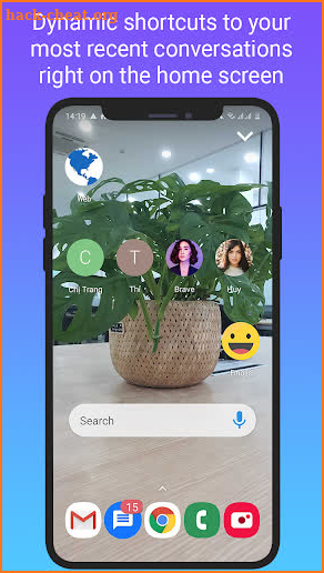 Messenger Home - SMS Widget, Home Screen screenshot