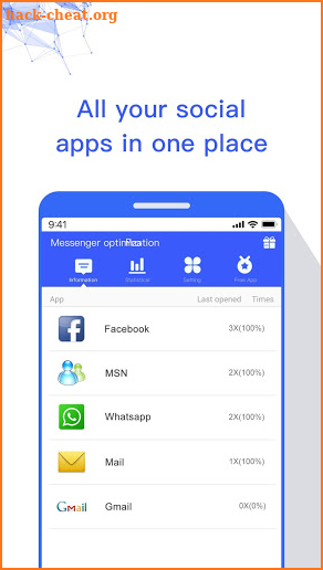 Messenger Optimization screenshot