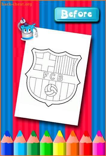 Messi coloring game screenshot