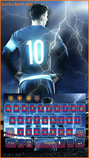 Messi Football Player Keyboard screenshot