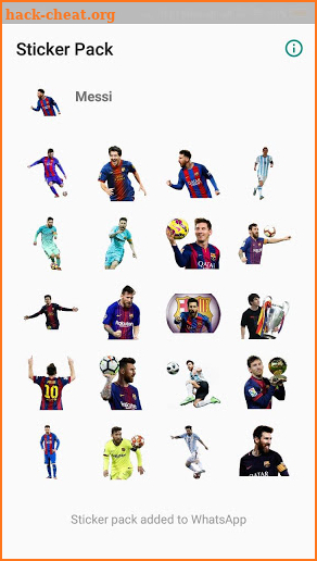 Messi Stickers For WhatsApp screenshot