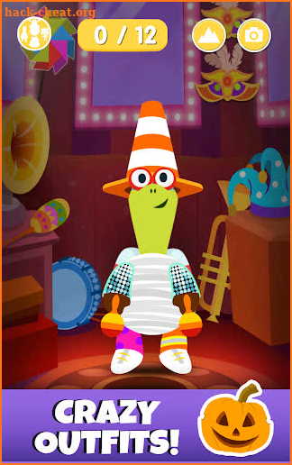 Messy Dressy Merle – Free dress up game for kids screenshot