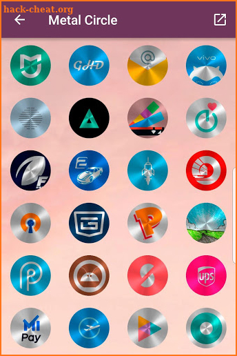 Metal Circle - Icon Pack screenshot