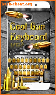 Metal Cool Gun Keyboard Theme screenshot