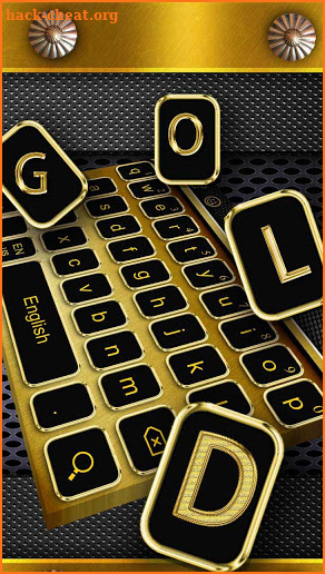 Metal Gold Keyboard screenshot